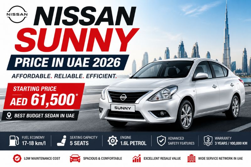 Nissan Sunny Price in UAE – Full Specs, Features, Mileage & Latest Updates Nissan Sunny Price in UAE